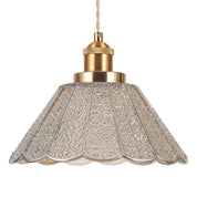 Sylvia Pendant Light Brass & Champagne
