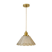 Sylvia Pendant Light Brass & Champagne