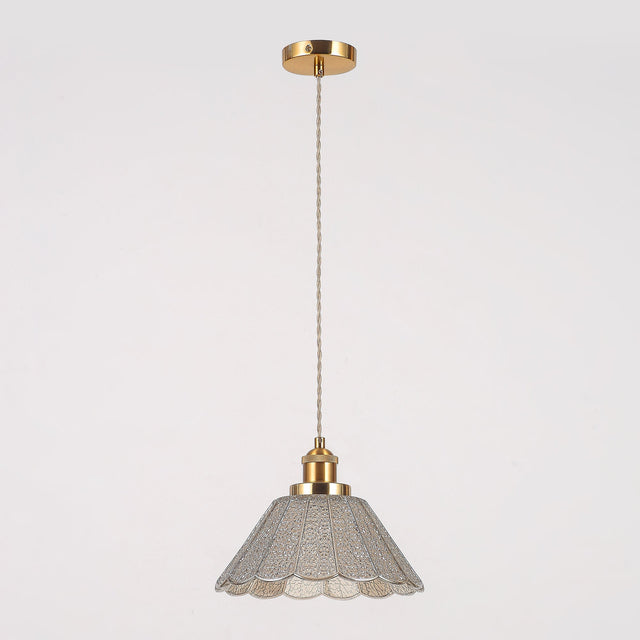 Sylvia Pendant Light Brass & Champagne