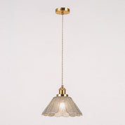 Sylvia Pendant Light Brass & Champagne