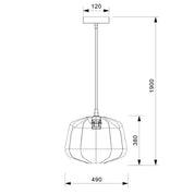 Nerina Large Pendant Light Brown