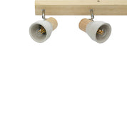 Rosalyn 4 Light Spotlight Gray & Timber