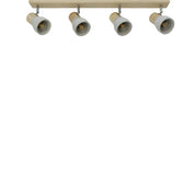 Rosalyn 4 Light Spotlight Gray & Timber