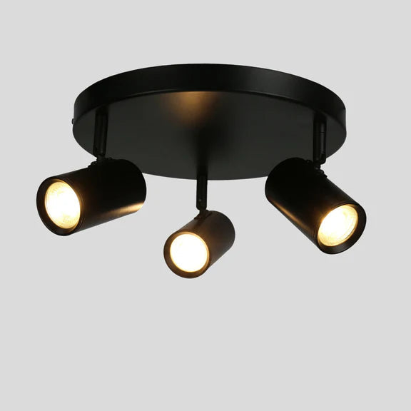 Brianna 3 Light Round Spot Light Matt Black