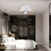 Brianna 3 Light Round Spot Light Matt White