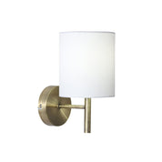 Blanche 1 Light  Wall Light Antique Brass