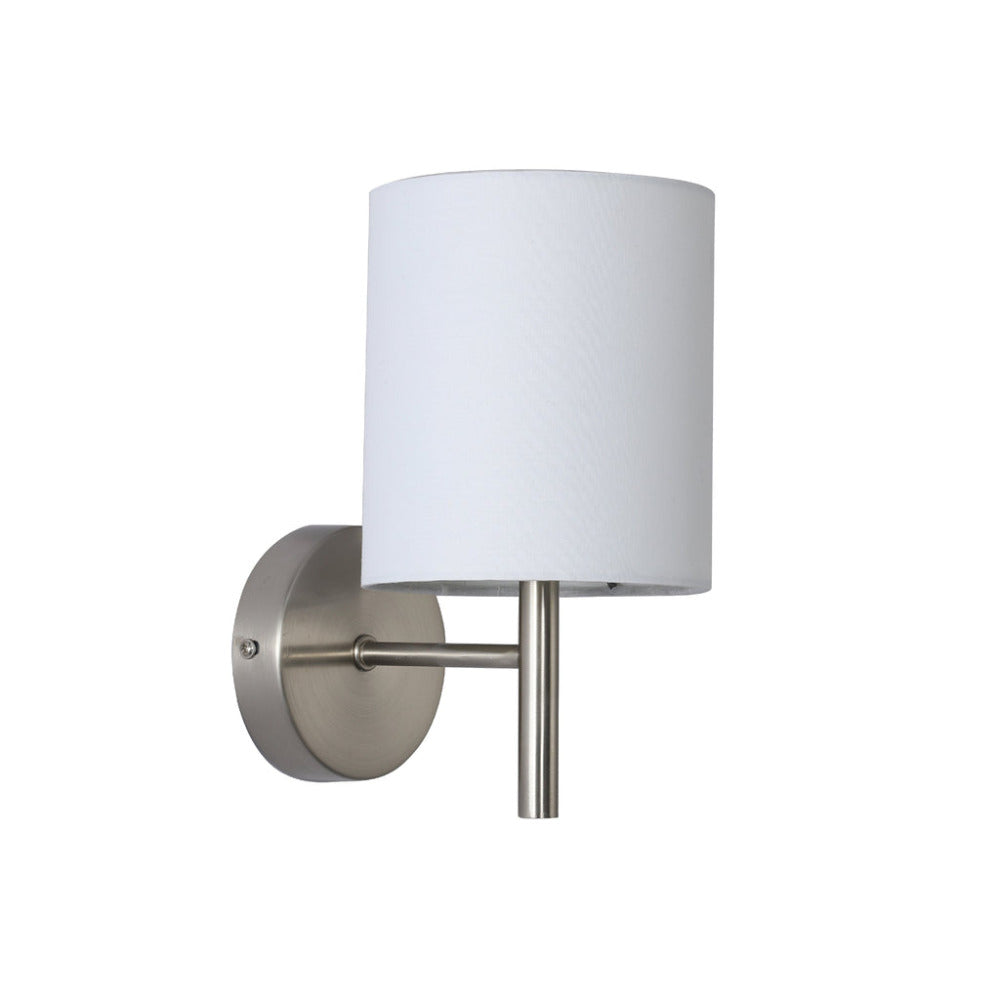 Blanche 1 Light  Wall Light Satin Chrome