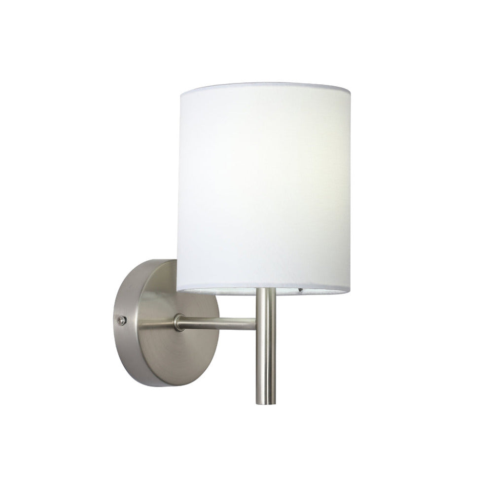 Blanche 1 Light  Wall Light Satin Chrome