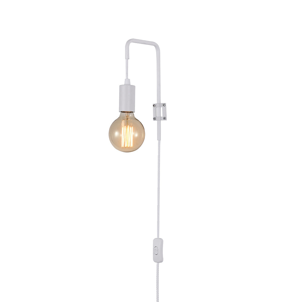 Lorin Wall Sconce White Iron