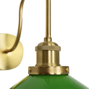 Gemma Wall Light Green & Brass