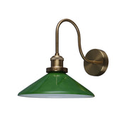 Gemma Wall Light Green & Brass