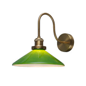 Gemma Wall Light Green & Brass