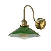 Gemma Wall Light Green & Brass