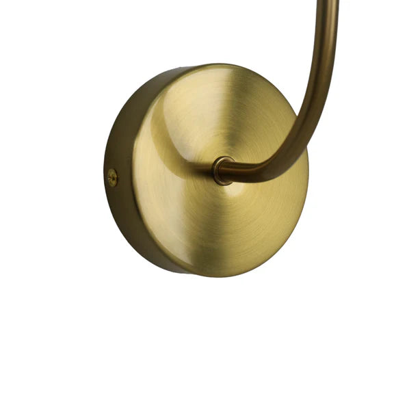 Gemma Wall Light White & Brass