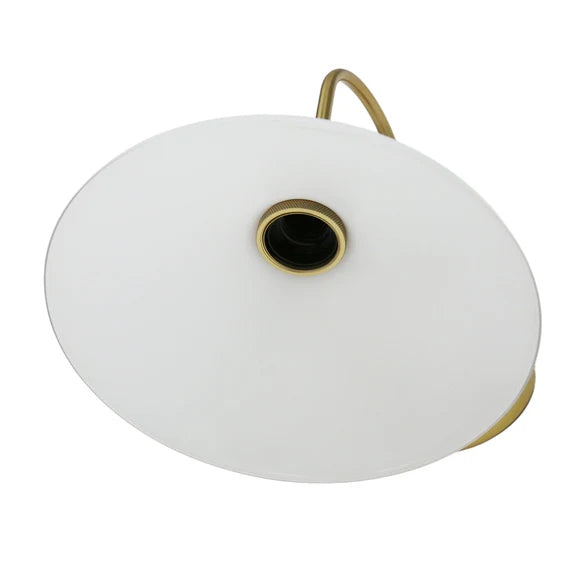Gemma Wall Light White & Brass