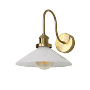 Gemma Wall Light White & Brass