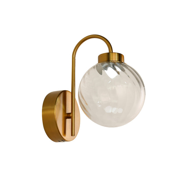 Rhea Rechargeable LED Wall Light 2W 3CCT Brass & Clear