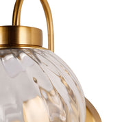 Rhea Rechargeable LED Wall Light 2W 3CCT Brass & Clear