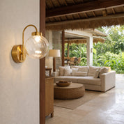 Rhea Rechargeable LED Wall Light 2W 3CCT Brass & Clear