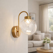 Rhea Rechargeable LED Wall Light 2W 3CCT Brass & Clear