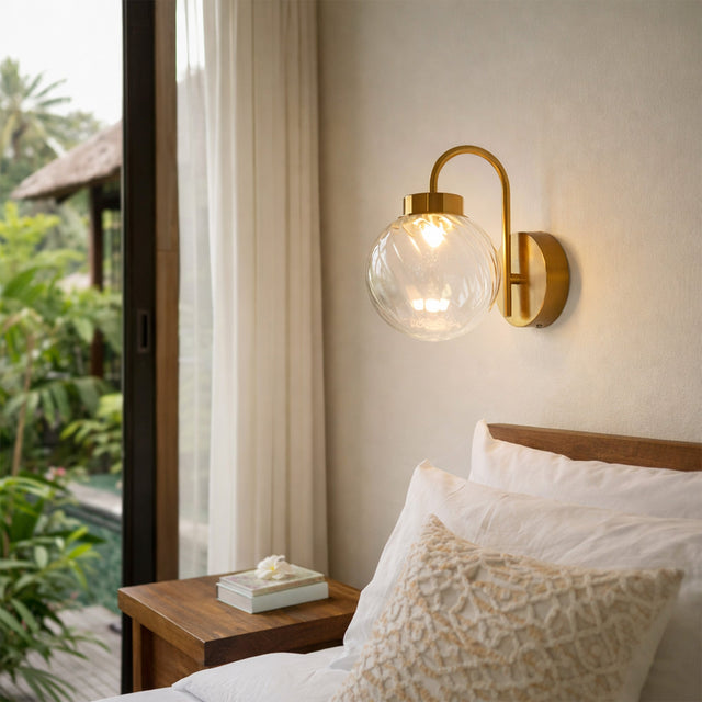 Rhea Rechargeable LED Wall Light 2W 3CCT Brass & Clear