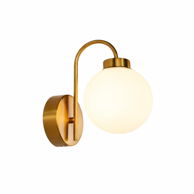 Rhea Rechargeable LED Wall Light 2W 3CCT Brass & Opal