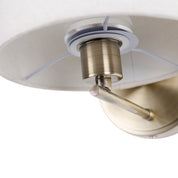 Clarissa Rechargeable LED Wall Light 2W 3CCT Antique Brass & Linen