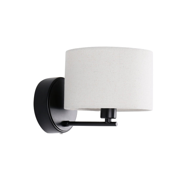 Clarissa Rechargeable LED Wall Light 2W 3CCT Matte Black & Linen