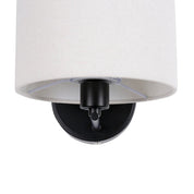 Clarissa Rechargeable LED Wall Light 2W 3CCT Matte Black & Linen