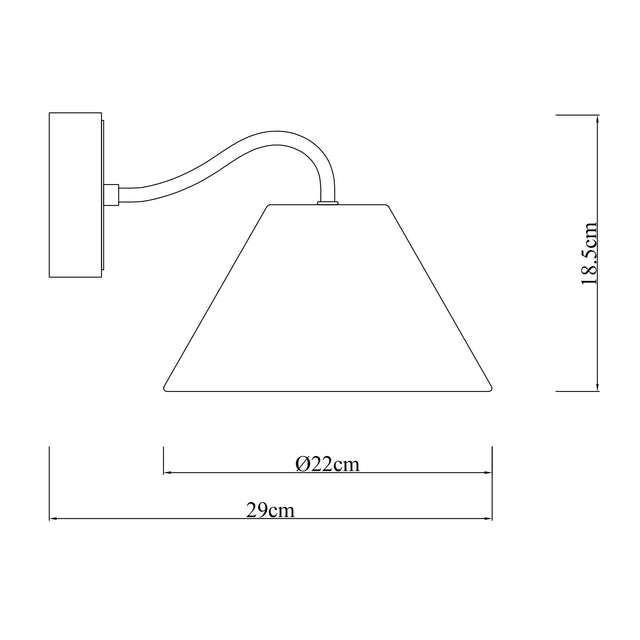 Rosalind Rechargeable LED Wall Light 2W 3CCT Brass & Linen