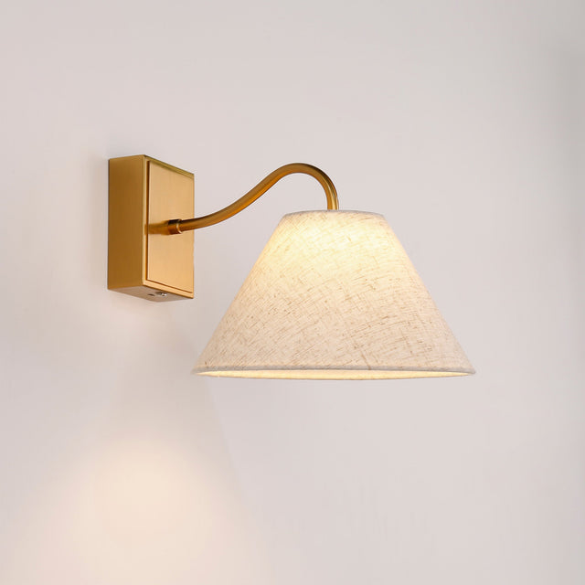 Rosalind Rechargeable LED Wall Light 2W 3CCT Brass & Linen