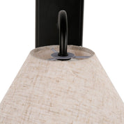 Rosalind Rechargeable LED Wall Light 2W 3CCT Matte Black & Linen