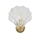 Aurora Wall Light Brass & Clear