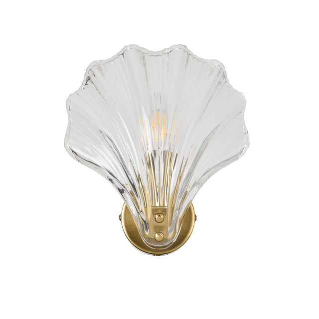 Aurora Wall Light Brass & Clear