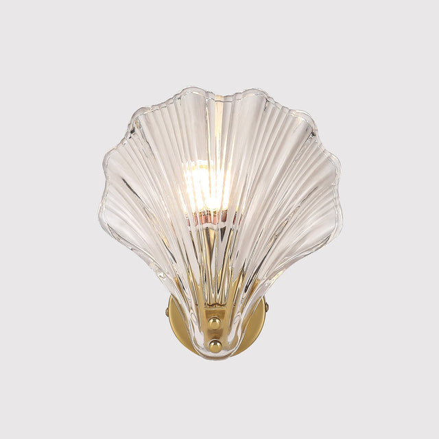Aurora Wall Light Brass & Clear