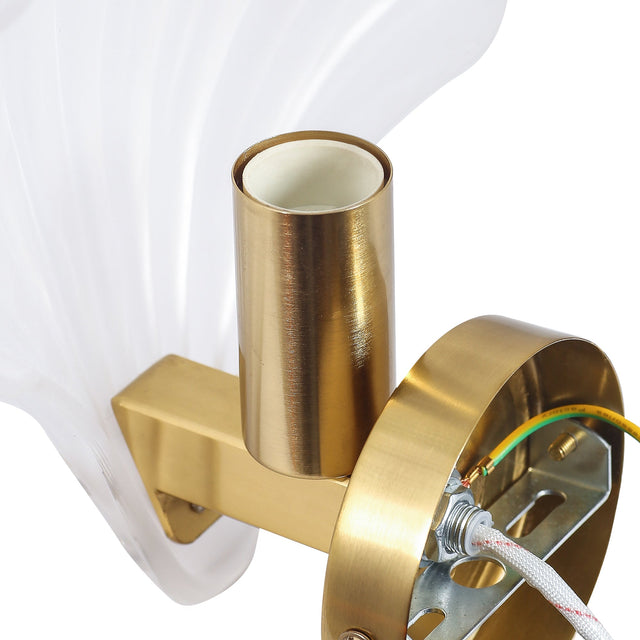 Aurora Wall Light Brass & Frosted