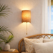 Zella Pull Cord Wall Light White