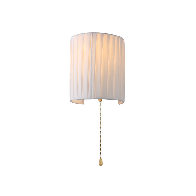 Willow Pull Cord Wall Light White