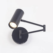 Beatrice Swing Arm Wall Lamp With Charging Ports Black