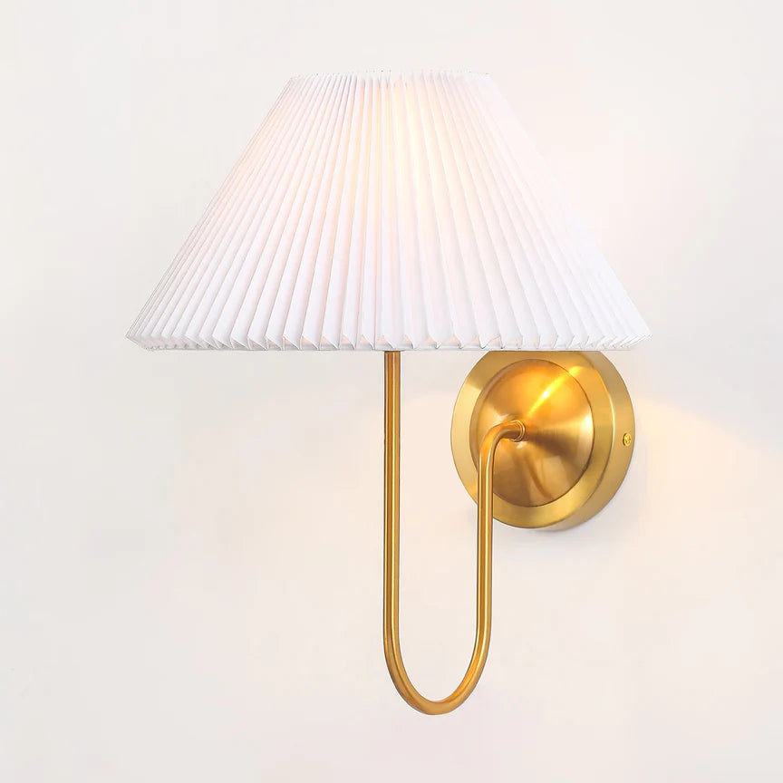 Ariana Wall Lamp Brass & White