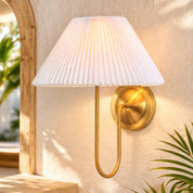 Ariana Wall Lamp Brass & White