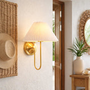 Ariana Wall Lamp Brass & White