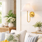 Ariana Wall Lamp Brass & White