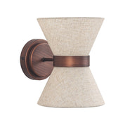 Viviana Wall Lamp Brushed Bronze & Linen