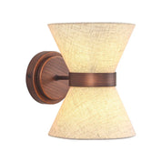 Viviana Wall Lamp Brushed Bronze & Linen