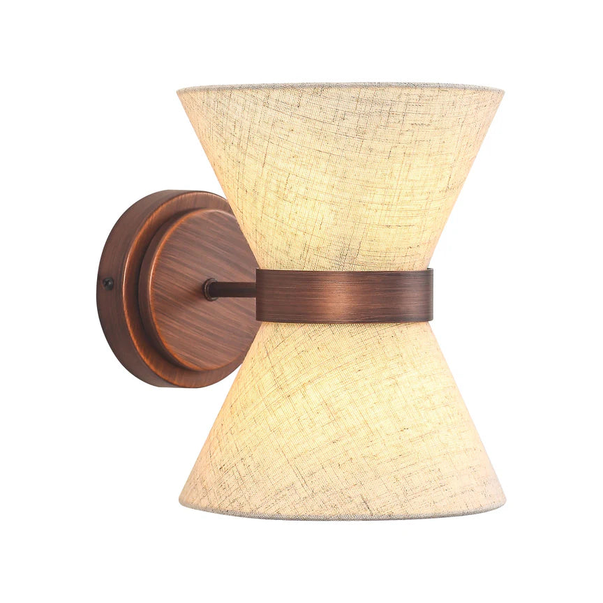 Viviana Wall Lamp Brushed Bronze & Linen