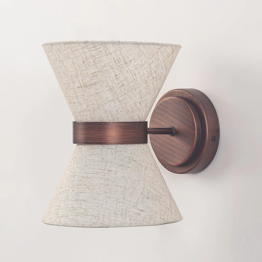 Viviana Wall Lamp Brushed Bronze & Linen