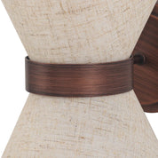 Viviana Wall Lamp Brushed Bronze & Linen