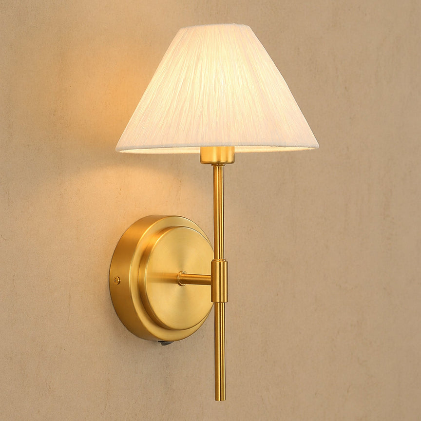 Sigrid Reading Wall Lamp With Charging Ports Brass & White