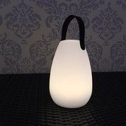 LED Table Lamp With Handle White Polyethylene RGB